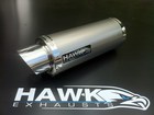 Z750 07 - > Hawk Plain Titanium Round GP Race Exhaust