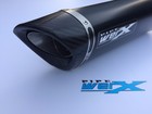 Vulcan 2017 Onwards Pipe Werx R11 Stainless Steel Powder Black Tri-Oval CarbonEdge Street Legal Exhaust