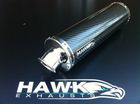 Hawk Round Carbon Fibre Race Can - Custom Built to your Specification from the options in the listing