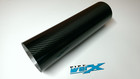 Motorcycle Exhaust Carbon Fibre Replacement Sleeve Round Oval 380mm x 110mm