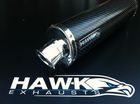 Ducati 1098 and 1098S 2007 - 2008 Pair of Hawk Carbon Fibre Oval Street Legal Exhausts